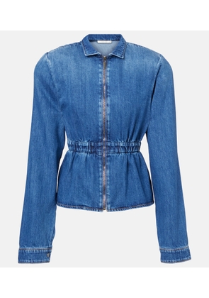 Nensi Dojaka Gathered denim jacket