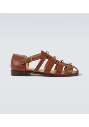 Valentino Garavani Studded leather fisherman sandals