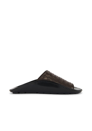 Bottega Veneta Nappa Opaque Weave Mule Sandal in Fondant - Brown. Size 41 (also in 43, 44).