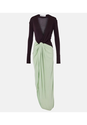 Victoria Beckham Knot-detail jersey gown