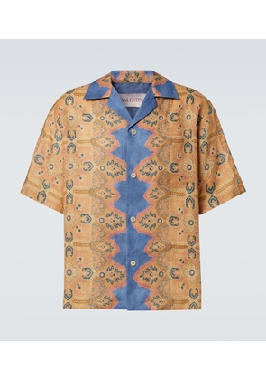 Valentino Printed linen shirt