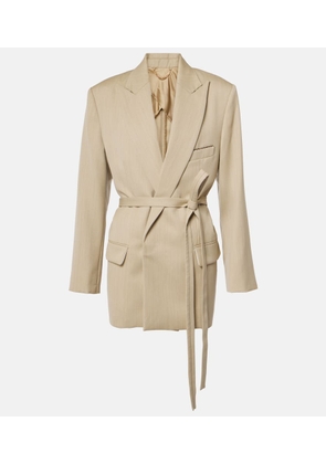 Victoria Beckham Belted wool blazer