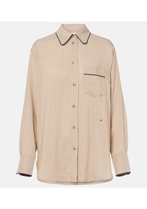 Victoria Beckham Striped pajama shirt