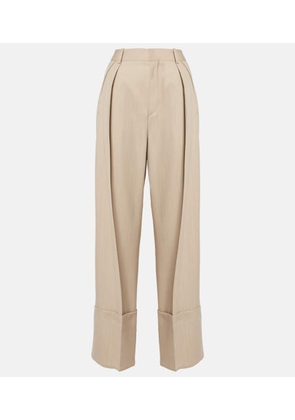 Victoria Beckham Virgin wool wide-leg pants