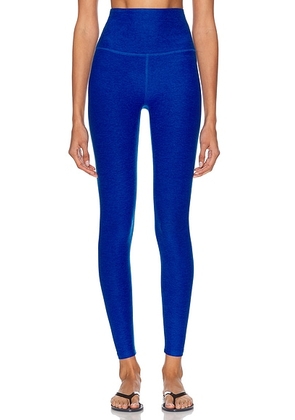 Beyond Yoga Spacedye Caught in The Midi High Waisted Legging in Court Blue Heather - Royal. Size XS (also in ).