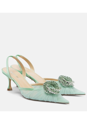 Mach & Mach Galaxy 65 embellished slingback pumps