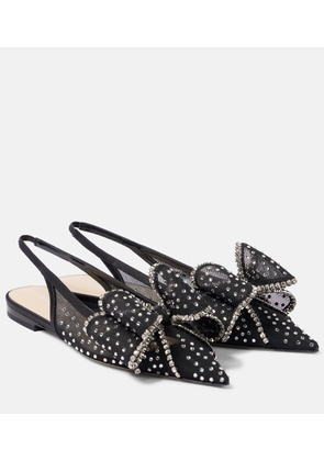 Mach & Mach Le Cadeau mesh slingback flats
