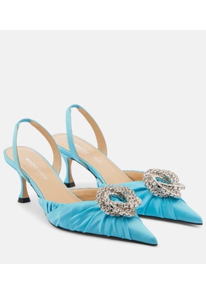 Mach & Mach Galaxy 65 satin slingback pumps