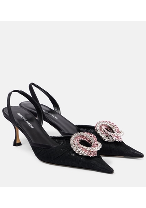 Mach & Mach Galaxy embellished slingback pumps