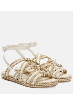 Mach & Mach Embellished woven sandals