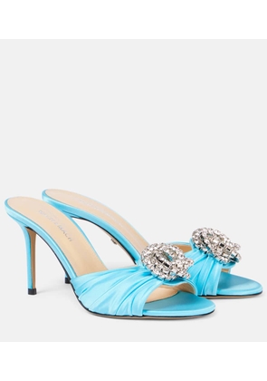 Mach & Mach Galaxy embellished tulle mules