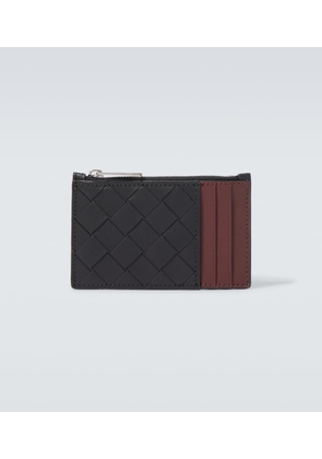 Bottega Veneta Intrecciato zip-up leather card case