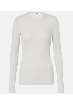 Agolde Delphi ribbed-knit jersey top