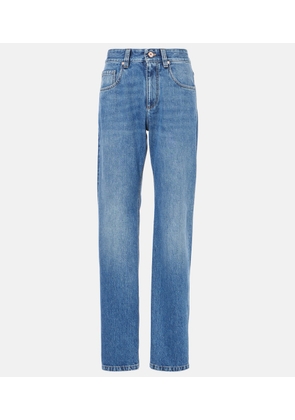 Brunello Cucinelli High-rise straight jeans