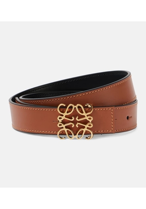Loewe Anagram reversible leather belt