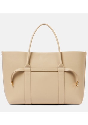 Loro Piana Ghiera Large leather tote bag