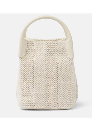 Loro Piana Bale Micro leather-trimmed bucket bag