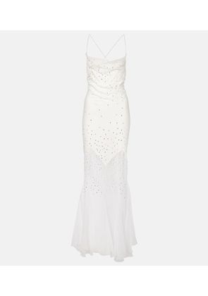 Rabanne Embellished sheer gown