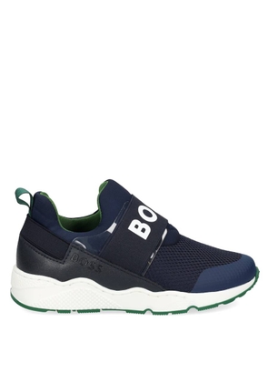 Hugo Boss Kids Branded Elastic Strap Trainers