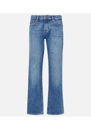 7 For All Mankind Mankind mid-rise straight jeans