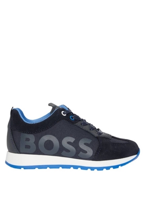 Hugo Boss Kids Mixed Materials Lace-Up Trainers