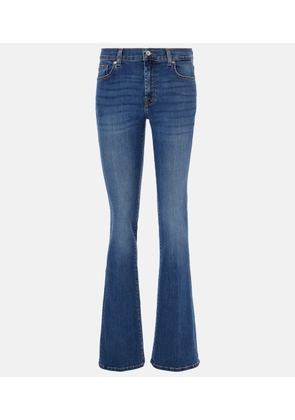 7 For All Mankind Low-rise bootcut jeans