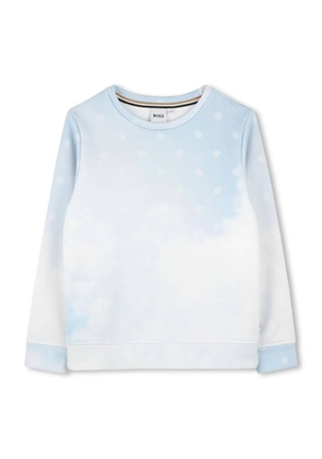 BOSS Kidswear All-Over Logo Print Sweatshirt