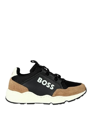 Hugo Boss Boys Logo-Print Trainers