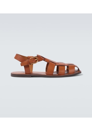 Ralph Lauren Purple Label Leather fisherman sandals