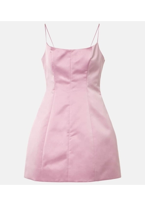 Blumarine Duchess satin minidress