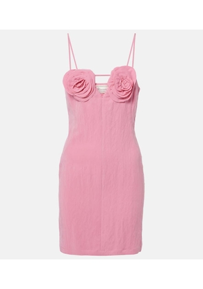 Blumarine Floral embroidered mini dress