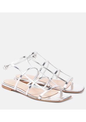 Gianvito Rossi Metallic leather sandals