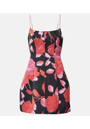 Blumarine Printed satin minidress