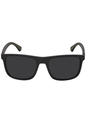 Emporio Armani Grey Square Mens Sunglasses EA4129 504287 56