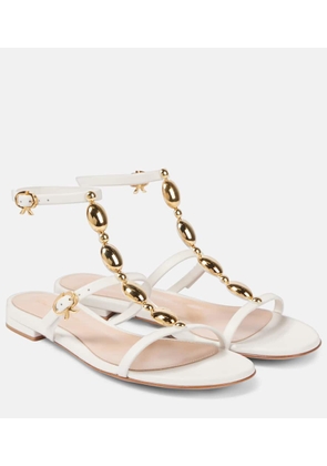 Gianvito Rossi Embellished leather sandals