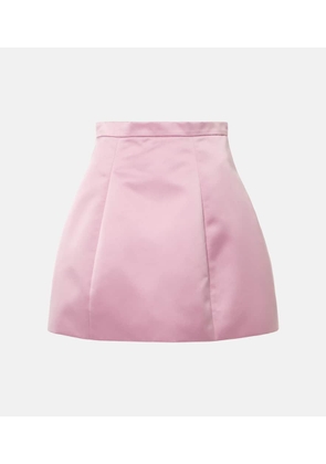 Blumarine Duchesse high-rise satin miniskirt