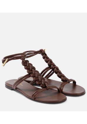 Gianvito Rossi Capua braided leather sandals