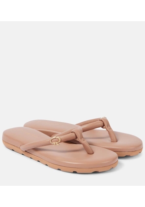 Gianvito Rossi Juno leather thong sandals