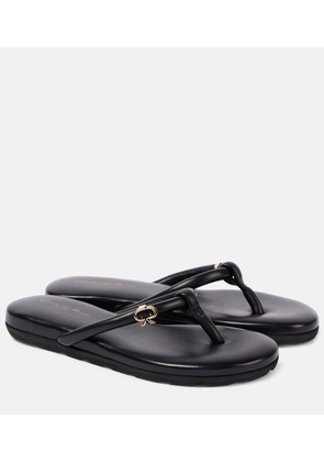 Gianvito Rossi Juno leather thong sandals