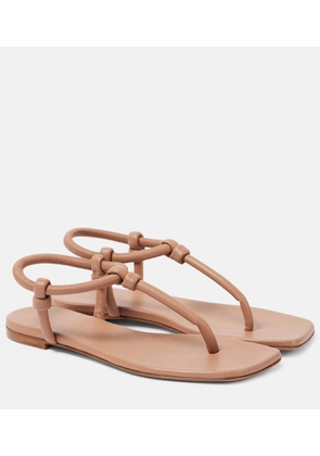 Gianvito Rossi Juno leather thong sandals