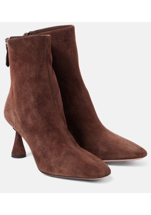 Aquazzura Amore 75 suede ankle boots