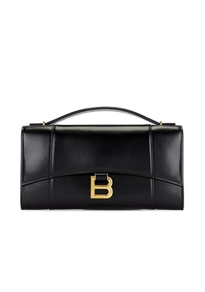 Balenciaga Hourglass Pouch Handle Bag in Black - Black. Size all.