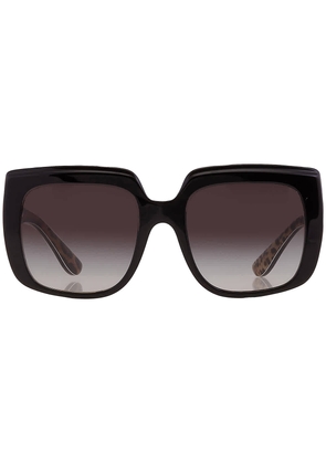 Dolce and Gabbana Grey Gradient Square Ladies Sunglasses DG4414 32998G 54