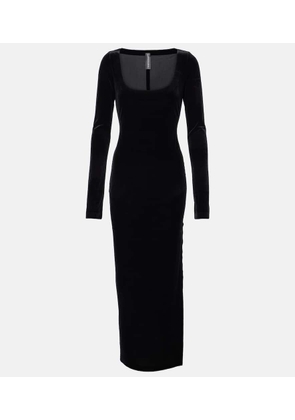 Norma Kamali Velvet maxi dress