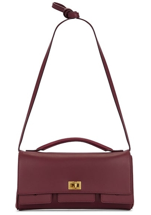 Balenciaga Bel Air Strap Clutch Bag in Dark Burgundy - Burgundy. Size all.