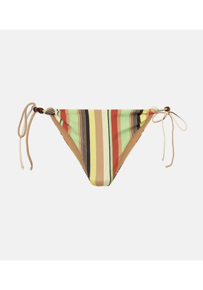 SIR Poolside striped bikini bottoms