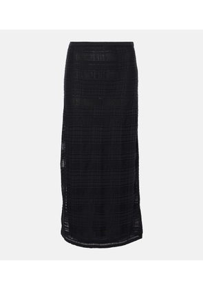 Proenza Schouler White Label plaid cotton-blend midi skirt