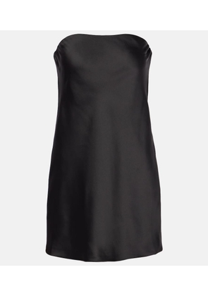 Norma Kamali Crepe satin minidress