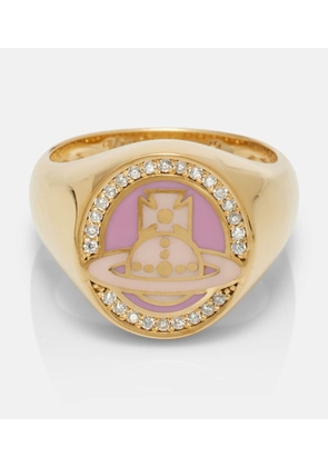 Vivienne Westwood Sussex embellished sterling silver ring