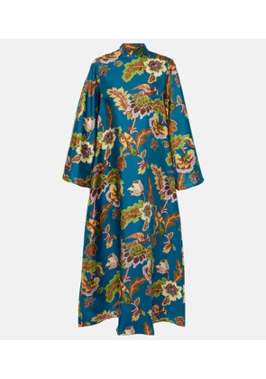 La DoubleJ Magnifico printed silk midi dress